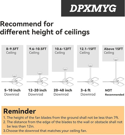 DPXMYG 84 inch Ceiling Fan Downrod