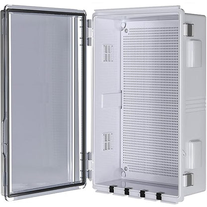 ABS Electrical Junction Box, Ventilated Design, Cable Grommets, IP65 Waterproof