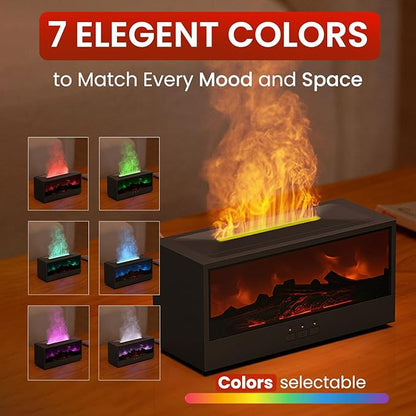 Fireplace Flame Diffuser Air Humidifier, Essential Oil Diffuser