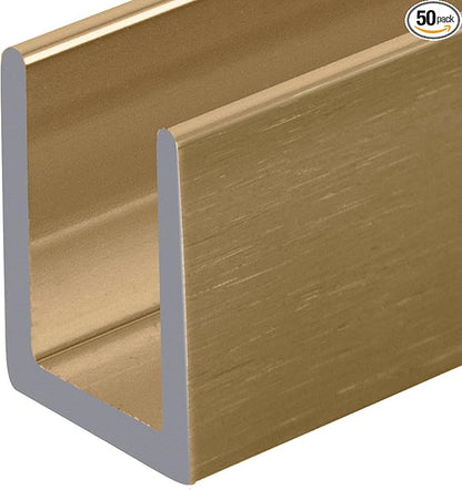 Brixwell SDCD38SB-CCP72-XCP50 Satin Brass 3/8" Fixed Panel Shower Door Deep