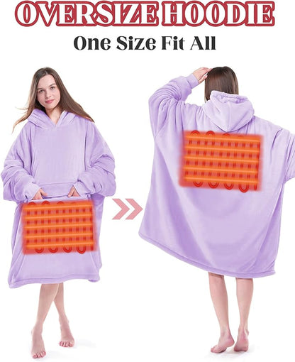 MAXEVE Heated Wearable Blanket Hoodie