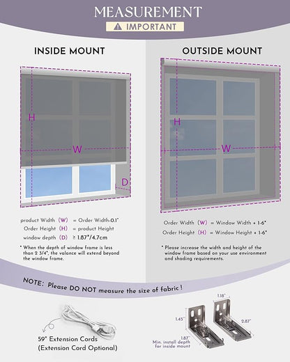 Graywind Motorized Silky Light Filtering Shades Compatible