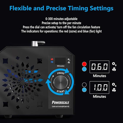 Powerscale Commercial Ozone Generator 150, 000mg/h O3 Intelligent Control