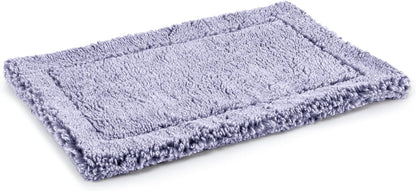 Stoutwool Indestructible Dog Bed - Fluffy Chew Proof Dog Crate Pad - Tough Kennel Pad for Aggressive Chewers - Washable, Ideal for Jumbo Breeds & Fits 54-Inch Crate - 53"x35", Jacaranda