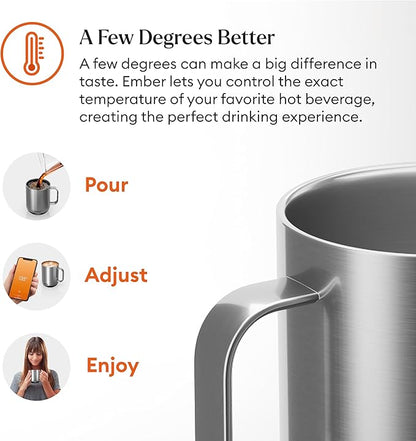 Ember Temperature Control Smart Mug 2, 10 Oz, App-Controlled Heated Coffee Mug