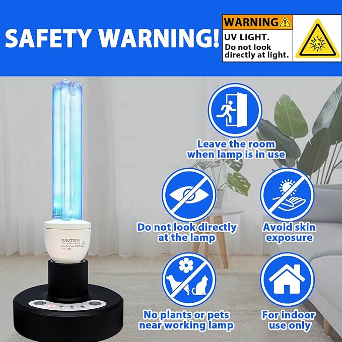 BAIMNOCM UV Light Sanitizer, UVC Disinfection Lamp