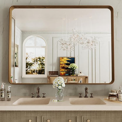 LOAAO 48X36 Inch Bathroom Mirror