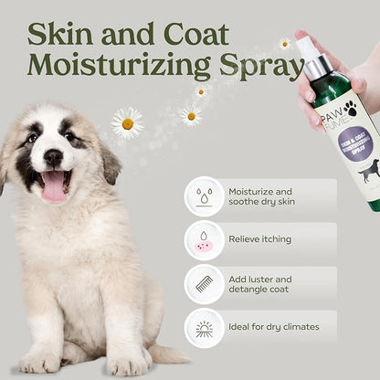 Pawfume Dog Gift Basket, 6-Piece Grooming Gift Box | 6-piece spa kit with probiotic deodorizer spray, hypoallergenic grooming mist & premium brush, Dog Gift Boxes for all breeds