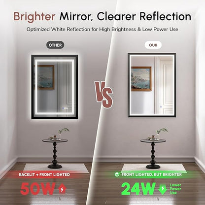 USHOWER 36X30 LED Bathroom Mirror
