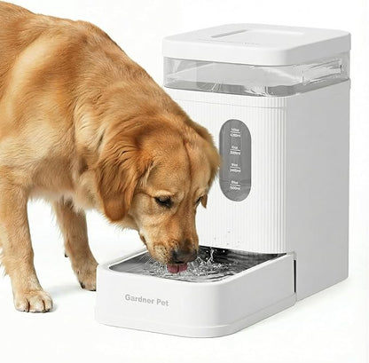 Gardner Pet 1.7 Gallon Automatic Dog Water Bowl Dispenser 6.5L Gravity Water