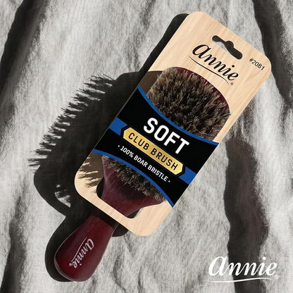 Annie Soft Club 100% Pure Boar Bristle Wave Hair Brush for Men