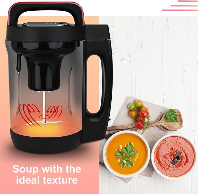 2L Soup Maker, Makes 2-6 Servings, LCD Touch Control Panel, Stainless Steel