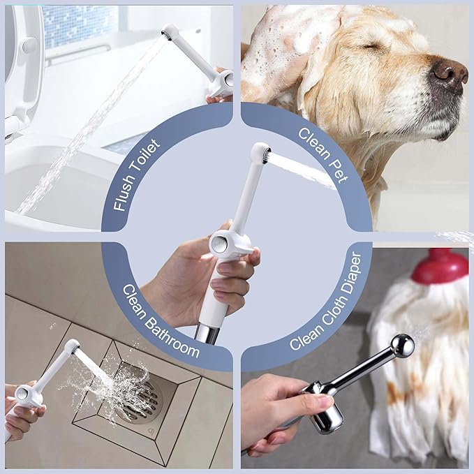 SonTiy Handheld Bidet Sprayer for Toilet, Adjustable Water Pressure Toilet Jet