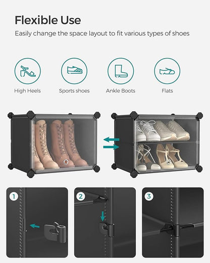 SONGMICS Shoe Rack Organizer, 10-Tier Shoe Storage Cabinet
