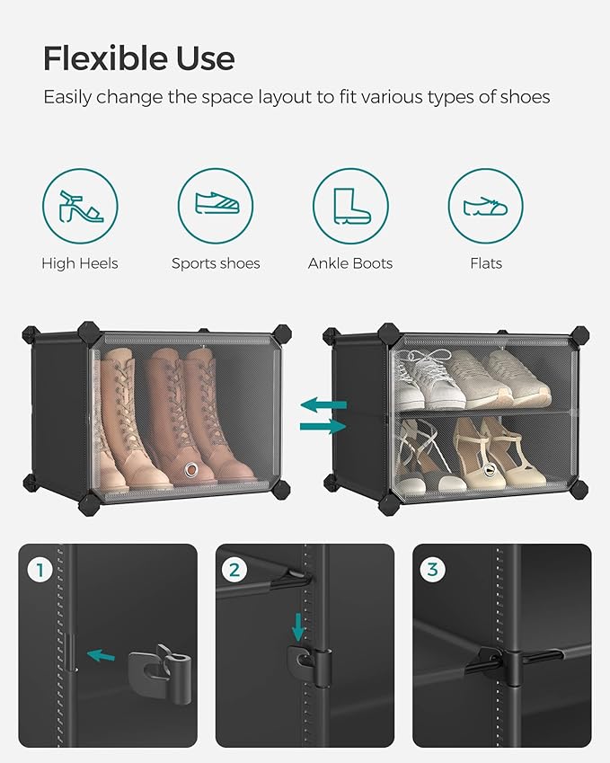 SONGMICS Shoe Rack Organizer, 6-Tier Shoe Storage Cabinet
