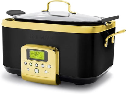 GreenPan Elite 8-in-1 Programmable 6QT Electric Slow Cooker, Dishwasher Safe
