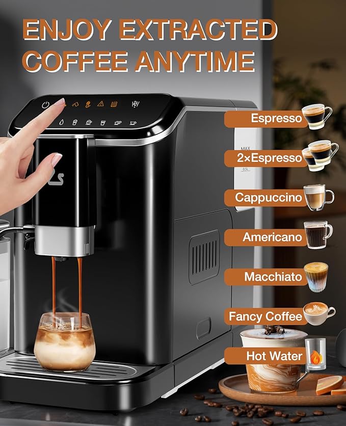 IDEALHOUSE Fully Automatic Espresso Machine