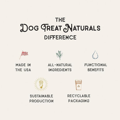 Dog Treat Naturals Chickpea & Ginger Dental Sticks 10oz, 20ct | Dog Dental Chew Treats for Small, Medium, Large Dogs | Freshen Breath, Fight Plaque-Tartar | Natural Teeth Cleaning Treats | USA Made
