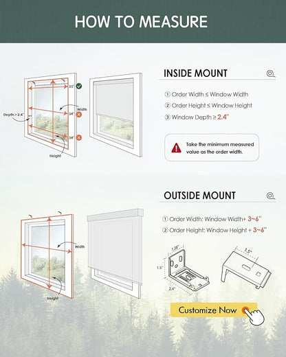 Yoolax Motorized Shades Dual Control, MotionFlex Motorized Roller Shades