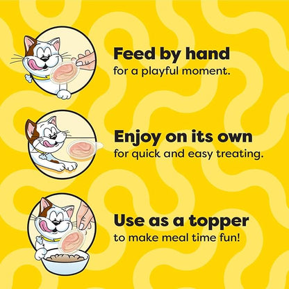 Temptations Lickable Spoons Adult Wet Cat Treat, 24 Spoons, Variety Pack