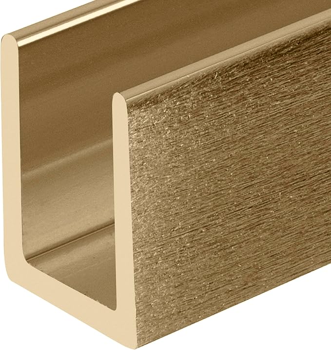 Brixwell SDCD38ABRS-CCP12 Antique Brass 3/8" Fixed Panel Shower Door Deep