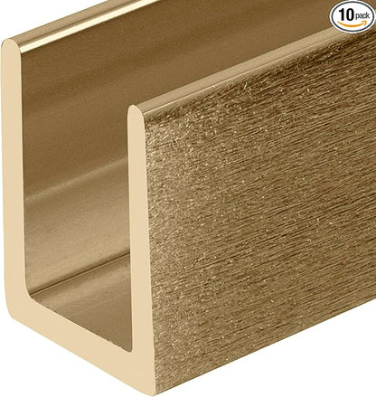 Brixwell SDCD38ABRS-CCP72-XCP10 Antique Brass 3/8" Fixed Panel Shower Door Deep