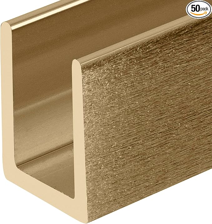 Brixwell SDCD38ABRS-CCP36-XCP50 Antique Brass 3/8" Fixed Panel Shower Door Deep