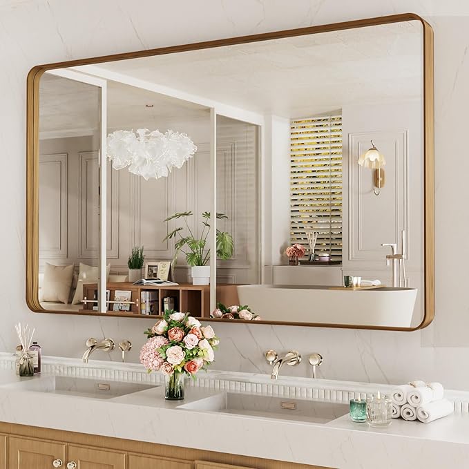 LOAAO 60X28 Inch Bathroom Mirror