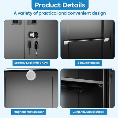 SUXXAN Broom Closet Storage Cabinet
