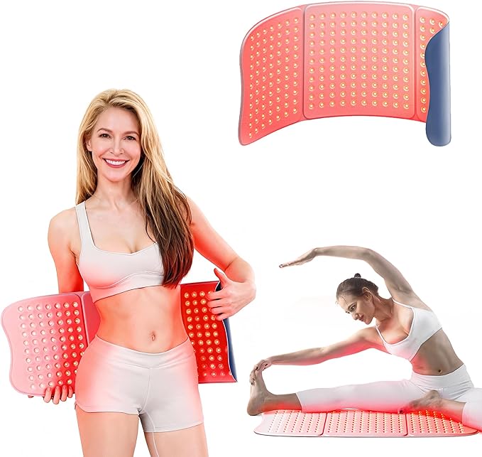 Red Light Therapy Pad for Body – 30"x12" Large 660nm & 850nm Infrared Light