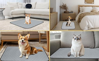 DAHAPYBOO Washable Pee Pads for Dogs 36x41,2Pack | Reusable Puppy Pads for Dogs Non-Slip Waterproof Pet Training Pads for Crate, Playpen, Bed, Sofa,Whelping Box, Potty Training