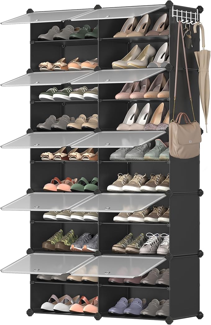 SONGMICS Shoe Rack Organizer, 10-Tier Shoe Storage Cabinet