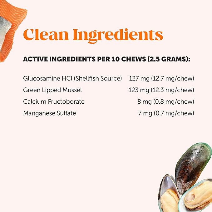 Cat Hip + Joint Health Chews – Crunchy & Creamy Cat Joint Support Supplement - Glucosamine, Chondroitin & Omega-3s – Supports Mobility, Flexibility & Comfort for Indoor & Outdoor Cats (Chicken 30-Day)