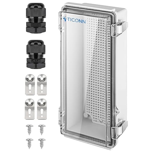 TICONN Waterproof Electrical Junction Box IP67 ABS Plastic Enclosure