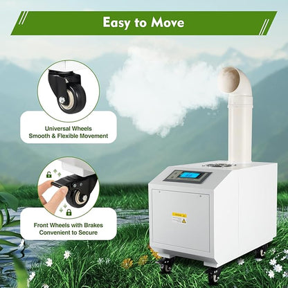 Humidifier Large Room, 10L 6.6Lbs/H Industrial Ultrasonic Mist Maker
