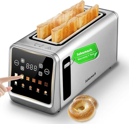 Smart Toaster 4 Slice, Touch Screen, Digital Toasters