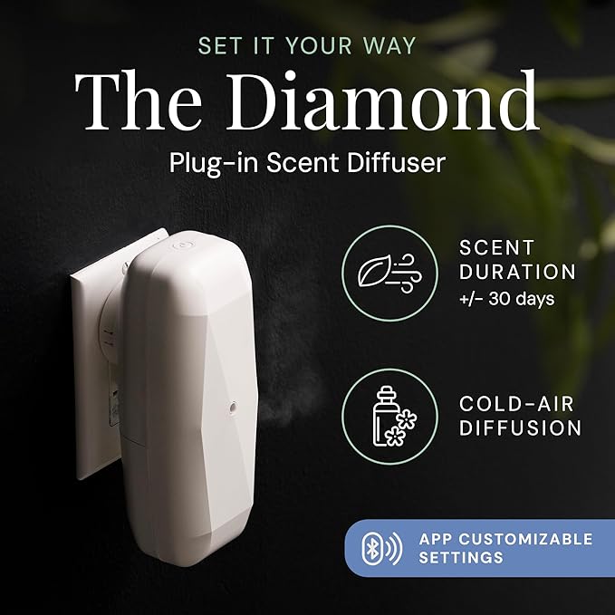 Air Esscentials The Diamond Gift Set, Smart Scent Air Machine Kit, Cold &