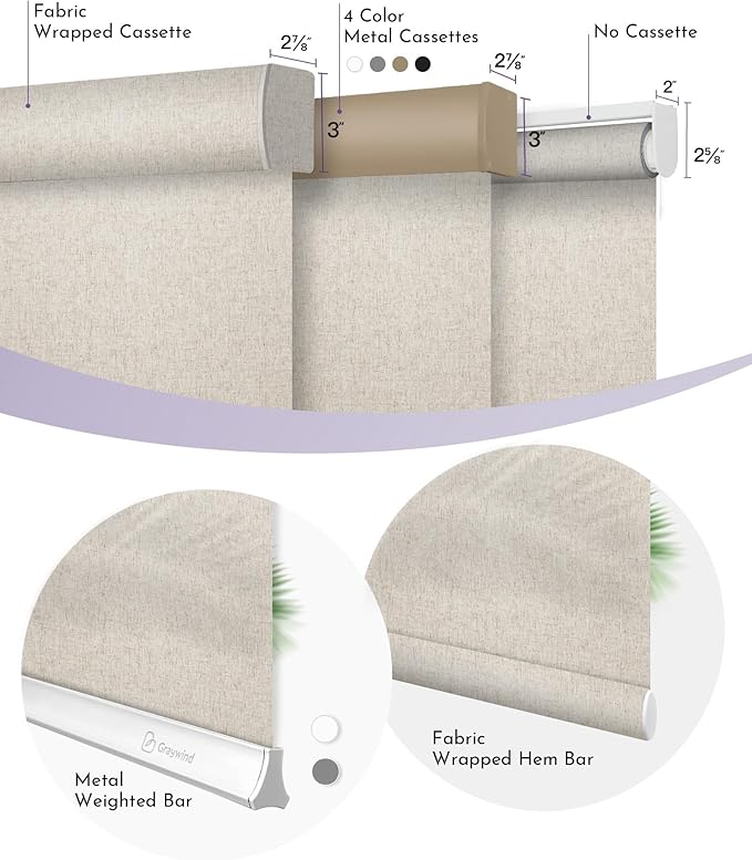 Graywind Motorized Light Filtering Shades Compatible