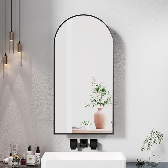 Black Arched Medicine Cabinet