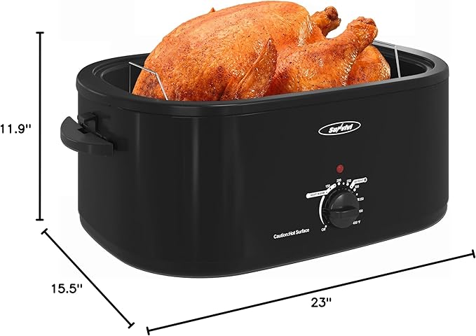 Sunvivi 26lb 22-Quart Roaster Oven, Electric Roaster Oven