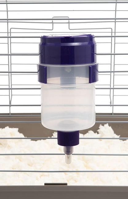Lixit® Lever Valve Top Fill No Drip Water Bottles for Rabbits, Chinchillas, Ferrets, Guinea Pigs and Adult Rats (Purple (Pack of 2), 16 Ounce)