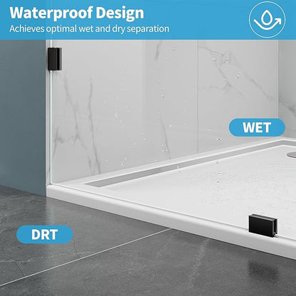 Shower Glass Panel, 28.5" W x 78.75" H Fixed Shower Screen Panel