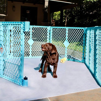 rocket & rex Premium XL Non-Slip Washable Dog Playpen Mat (60"x60") | For whelping, potty training & travel. OEKO-TEX certified, chemical-free.