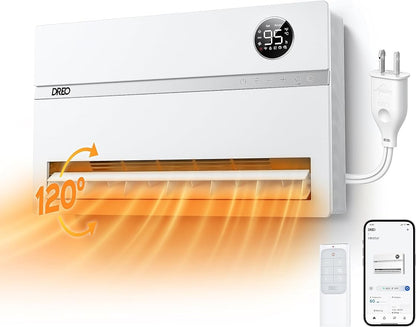 DREO Wall-Mounted Heater, Smart Space Heater