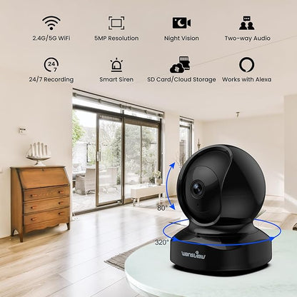 wansview Security Camera, IP Camera, WiFi Home Indoor Camera