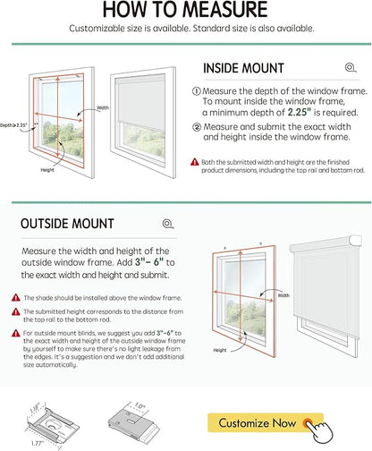 Yoolax Motorized Blinds with Remote, Automatic Window Shades Compatible with