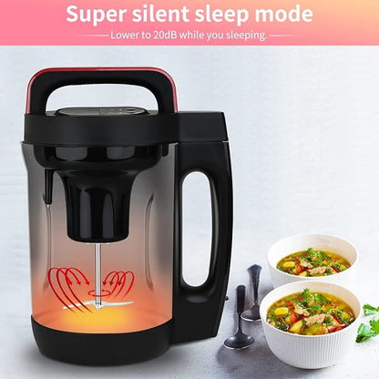 2L Soup Maker, Makes 2-6 Servings, LCD Touch Control Panel, Stainless Steel