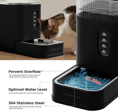 Gardner Pet 2.2 Gallon Automatic Dog Water Bowl Dispenser 8.5L Gravity Water