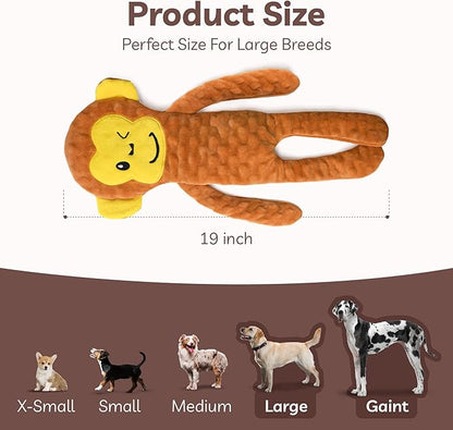 SHARLOVY No Stuffing Dog Toys 5 Pack, Crinkle Interactive Dogs Toy for Boredom, Puppy Toys for Teething to Keep Them Busy, Cute Squeaky Dogs Toy for Small, Medium, and Large Breed