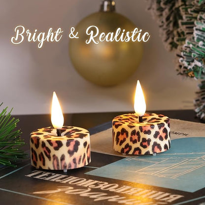 Eywamage Leopard Flameless Tealights